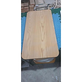 Mua Bàn hình chữ nhật chân cao 60cm  chân gỗ tự nhiên ( lắp ghép vặn chân ren đơn giản )