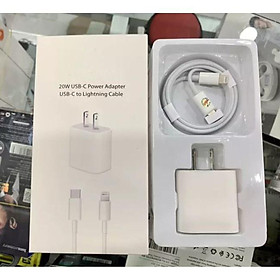 Bộ Củ Cáp Sạc Siêu Nhanh 20W - CAP0002W - Hỗ Trợ Cho Các Dòng Iphone, Ipad - USB-C To Lightning - Full Hộp Phụ Kiện - Hàng Nhập Khẩu