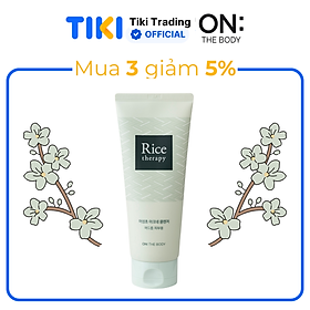 [Hàn Quốc] Sữa rửa mặt trị mụn On The Body: Rice Therapy Heartleaf