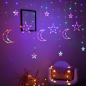 Moon Star String Lights Hanging Lights Curtain Lights for Home