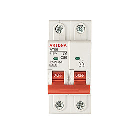 Mua Thiết bị đóng cắt (MCB) - Attomat 2 pha 50A  AT06-2/50