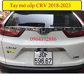 Ốp trang trí tay mở cốp Honda Crv 2018 - 2023 mạ crom