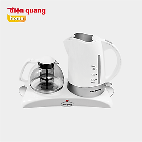 Hàng Chính Hãng Bộ ấm đun nước siêu tốc Điện Quang ĐQ EKT05 1817 (1800W,1.7L thân nhựa,thủy tinh,có bàn hâm nóng.)