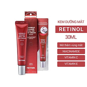 Kem dưỡng mắt giảm mờ thâm quầng mắt Retinol Pretty Skin, cải thiện nếp nhăn Prettyskin Wrinkle eraser roll on eye cream