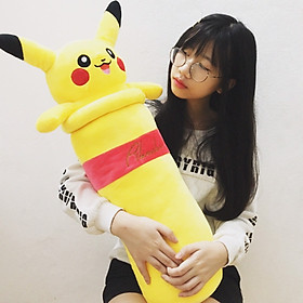 Gấu bông cao cấp Gối ôm Pikachu màu vàng ngộ nghĩnh