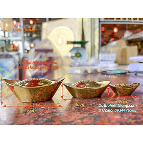 Mua Thỏi Vàng Phong Thủy Bằng Đồng Nguyên Chất Các Cỡ Cầu Tài Lộc - Vật Phẩm Phong Thủy May Mắn