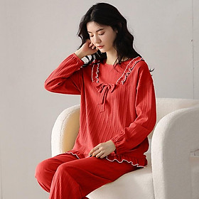 BỘ THU ĐÔNG NỮ style Hàn Quốc chất COTTON 100% - Shop đồ mặc nhà Thủy Bông