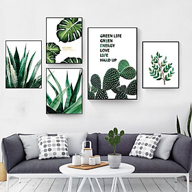 Mua Tranh treo tường  tranh canvas TB62 bộ 5 tấm