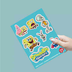 SpongeBob Squarepants - Single Sticker hình dán lẻ Bọt biển