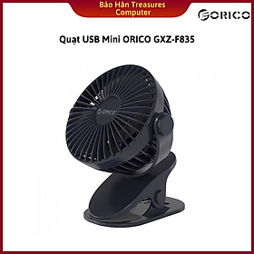 Mua Quạt Mini Tích Điện USB ORICO GXZ-F833 Quạt Để Bàn Hoặc Kẹp Bàn 3 Tốc Độ  Không Gây Ồn  Pin Sạc Dung Lượng Cao - Hàng Chính Hãng