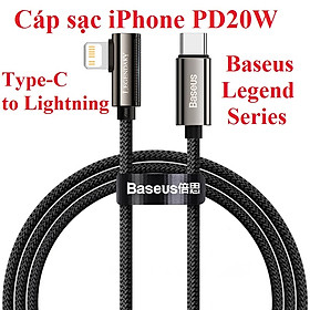 Mua   Type-C to iP   Cáp sạc iP PD20W Baseus Legend Series Elbow - Hàng chính hãng