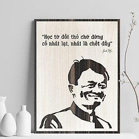 Tranh gỗ decor tạo động lực "Học từ đối thủ chứ đừng cố nhái lại