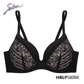 Áo Lót Mút Dày Nâng Ngực Phối Ren Đen Habpy Lady By Sabina HBLP580