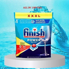 "FINISH TÀI TRỢ" VIÊN RỬA BÁT FINISH ALL IN ONE MAX 10 TÁC DỤNG - HƯƠNG CHANH