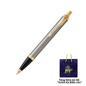 Bút bi cao cấp Parker IM Đ-Brushed Metal GT TB4-1975642 [ Tặng Kèm Túi Giftset Vươn Xa Biển Lớn Sang Trọng ]