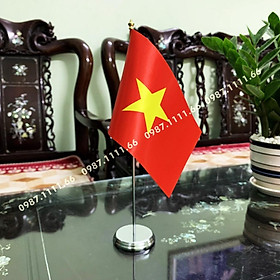Cờ Để Bàn Việt Nam Đế cờ Chất Liệu Thép