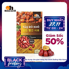 Táo Đỏ Khô Cao Cấp Smile Nuts Hộp 500g