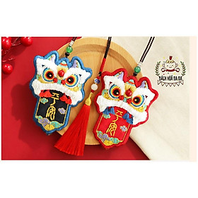 DIY / BỘ KIT TỰ THÊU TÚI THƠM Trâu Đại Ca - Thần Tài Lộc - Thần Mèo May Mắn - Handmade Nana Shop