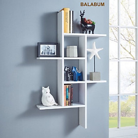 Mua Kệ trang trí tường - Kệ nổi - Kệ trang trí phòng khách - Nhiều màu chọn lựa - 60x17x100 cm - Ván dày 17 mm - HCM - MS018