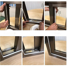 Ron sợi dán khe khung cửa, tấm chắn chống bụi, gió, hơi điều hòa (7*12mm)-Đơn vị bán 3 mét Trendycar