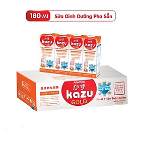 Thùng 48 hộp sữa bột pha sẵn kazu gold 180ml - Giúp bé tăng cân