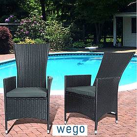 Mua WEGO 1 GHẾ Nội thất ngoài trời/ Ghế mây có thể điều chỉnh/ Ghế sân vườn/ Ghế ăn/ Ghế giải trí/Ghế mây vườn giá rẻ - GHẾ TỰA CAO