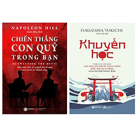 Hình ảnh Sách Combo 2 Cuốn : Chiến Thắng Con Quỷ Trong Bạn + Khuyến Học - SBOOKS