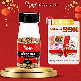 Tiêu Sọ Hạt Tự Nhiên Vipep Hũ Nhựa 50g
