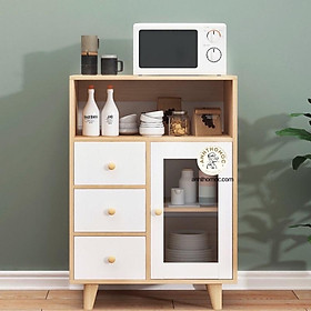 Mua Tủ để lò vi sóng  vân gỗ sồi  tủ gia vi bếp - TVS888878