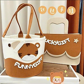 Mua  KoSuyTu  COMBO 2 TÚI VẢI DẠ SIÊU HOT Lucky & Funny Gift