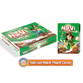 Thùng sữa Nuvi cacao có thạch hộp 110ml (48 hộp x 110ml)