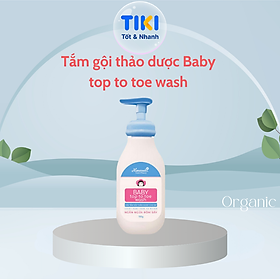 Sữa Tắm Gội Thảo Dược 2 in 1 Cho Bé Hanayuki Chính Hãng Baby Top Toe Wash Dưỡng Ẩm Ngăn Ngừa Rôm Sảy 150g