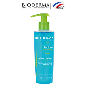 Gel Rửa Mặt Tạo Bọt, Không Chứa Xà Phòng Bioderma Sebium Gel Moussant