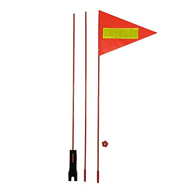 Bike Safety Flag Durable Tear Resistance Riding Pennant Weatherproof Multifunction Portable Safety Warning for Riding Bike Vehicle Children