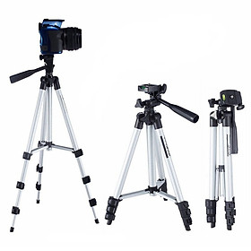 Mua Gậy 3 chân chụp hình máy ảnh  điện thoại Tripod TF - 3110  Tripod chụp ảnh livetream  Chân đế điện thoại quay tiktok
