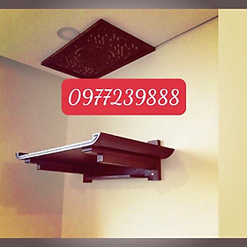 Mua bàn thờ treo tường gỗ sồi giá chỉ bàn thờ