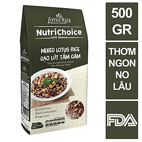 Gạo lứt 3 màu Nutrichoice Tấm Cám 500gr - Gói nhỏ tiện lợi