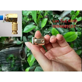 Chân đế đồng chặn cuối ngang và lắp bep phun sương loại đẹp