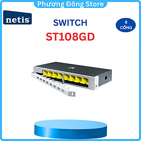 Mua Bộ Chia Mạng NETIS Nhanh 5 - 8 Cổng 10/100/1000M RJ45 port ST105GD - ST108GD bảo hành 24 tháng - Hàng chính hãng