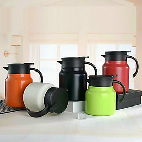 Mua Bình Nước Giữ Nhiệt  Ấm Pha Trà 2 Lớp Cách Nhiệt Inox 304 Không Gỉ Dung Tích 1000ml - giao mầu ngẫu nhiên