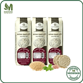 Combo 3 Gói Bánh Gạo Lứt Vị Lứt Mầm ST25 (Mỗi Gói 170g) - Thực Phẩm Bổ Sung Dinh Dưỡng Cho Người Tiểu Đường, Người Ăn Chay, Ăn Kiêng, Giảm Cân, Tập Gym, Eat Clean, Hàm Lượng Chất Xơ Cao