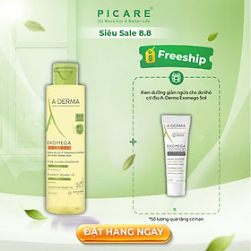 Dầu Làm Sạch Da A-Derma Cho Da Viêm Cơ Địa Đến Da Rất Khô Exomega Control Shower Oil (200ml)