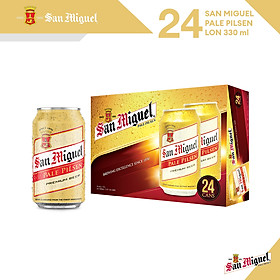 Thùng 24 Lon Bia SAN MIGUEL Pale Pilsen 330 ml