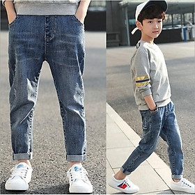JL5Size110-160 (15-40kg)Quần jean cho bé trai lớnThời trang trẻ Em hàng quảng châu - QUẦN BÉ TRAI