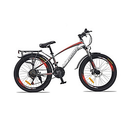 Xe đạp địa hình hiệu Fornix FT24, vòng bánh 24'', màu Xám đỏ