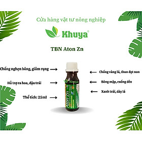 Mua Phân bón vi lượng Aton Zn 25ml Ra hoa - Đậu trái - Dai cuống