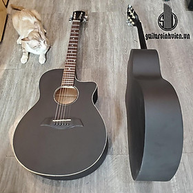 Đàn guitar acoustic SV1 tặng 6 phụ kiện - đàn chuyên tập chơi - Có ty chống cong