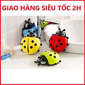 Dụng Cụ Để Kem Và Bàn Chải Đánh Răng Hình Con Bọ - 03 Chiếc - Màu Ngẫu Nhiên