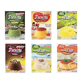 Combo 06 hộp Bột làm bánh Flan Purin Mix House Foods
