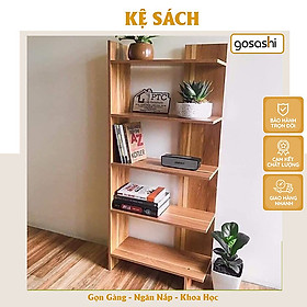 Kệ Góc Tường Đặt Sàn Cao Cấp, Dễ Lắp Đặt, Gỗ MDF Không Cong Vênh Thương Hiệu Gosashi-KGT5T